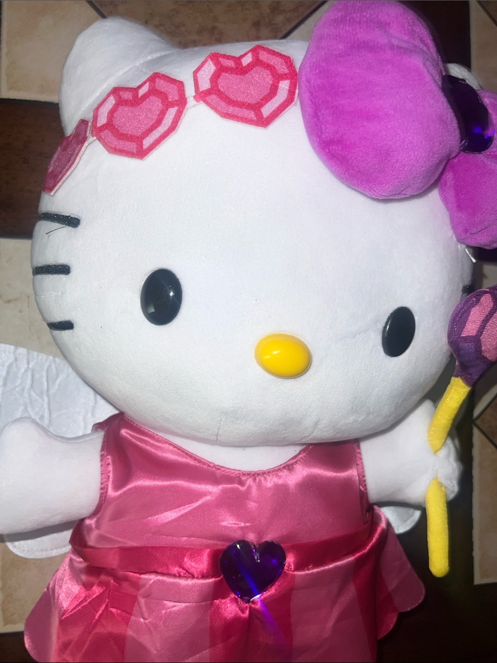 Hello Kitty Pink and Purple Fairy Plush with Yellow Wand - Picture 3 of 14